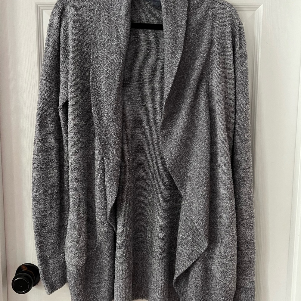 Barefoot Dreams Slate Blue Cardigan Sweater